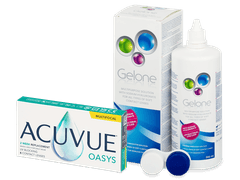 Acuvue Oasys Multifocal (6 db lencse) + Gelone kontaktlencse folyadék 360 ml