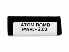 CRAZY LENS - Atom Bomb - dioptriával napi lencsék (2 db lencse)