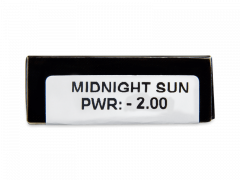 CRAZY LENS - Midnight Sun - dioptriával napi lencsék (2 db lencse)