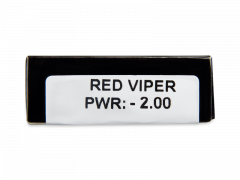CRAZY LENS - Red Viper - dioptriával napi lencsék (2 db lencse)