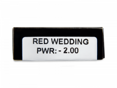 CRAZY LENS - Red Wedding - dioptriával napi lencsék (2 db lencse)