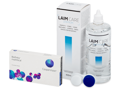 Biofinity Multifocal (6 db lencse) + 400 ml Laim-Care ápolószer