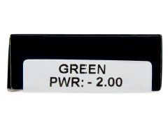 TopVue Daily Color - Green - dioptriával napi lencsék (2 db lencse)