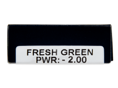 TopVue Daily Color - Fresh Green - dioptriával napi lencsék (2 db lencse)