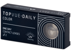 TopVue Daily Color - Grey - dioptria nélkül napi lencsék (2 db lencse)