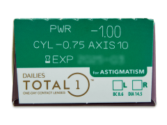 Dailies TOTAL1 for Astigmatism (90 db lencse)