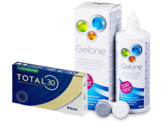 TOTAL30 for Astigmatism (3 db lencse) + 360 ml Gelone ápolószer