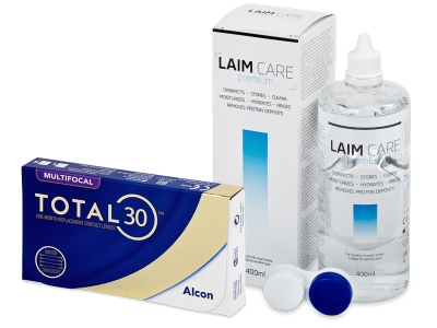TOTAL30 Multifocal (6 db lencse) + 400 ml Laim-Care ápolószer