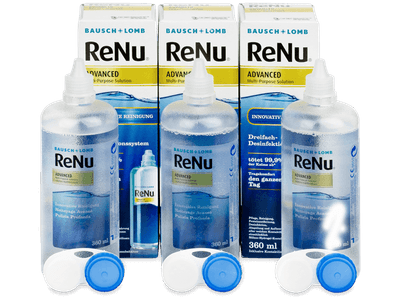 ReNu Advanced kontaktlencse folyadék 3 x 360 ml