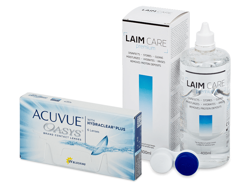 Acuvue Oasys (6 db lencse) + 400 ml Laim-Care ápolószer